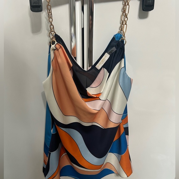 Ramy Brook matching set - Kimmy Chain Strap Tank Top & Joss Wide Leg Pant - Picture 3 of 5